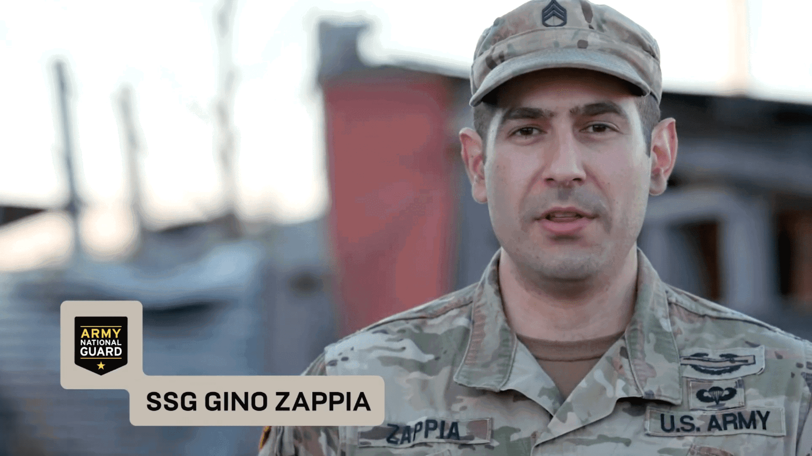 Behind the scenes of an Army National Guard photo shoot with SSG Gino Zappia