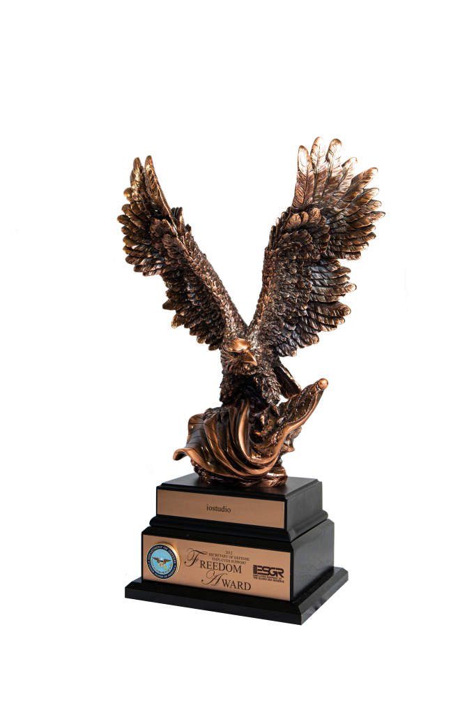 Freedom award trophy